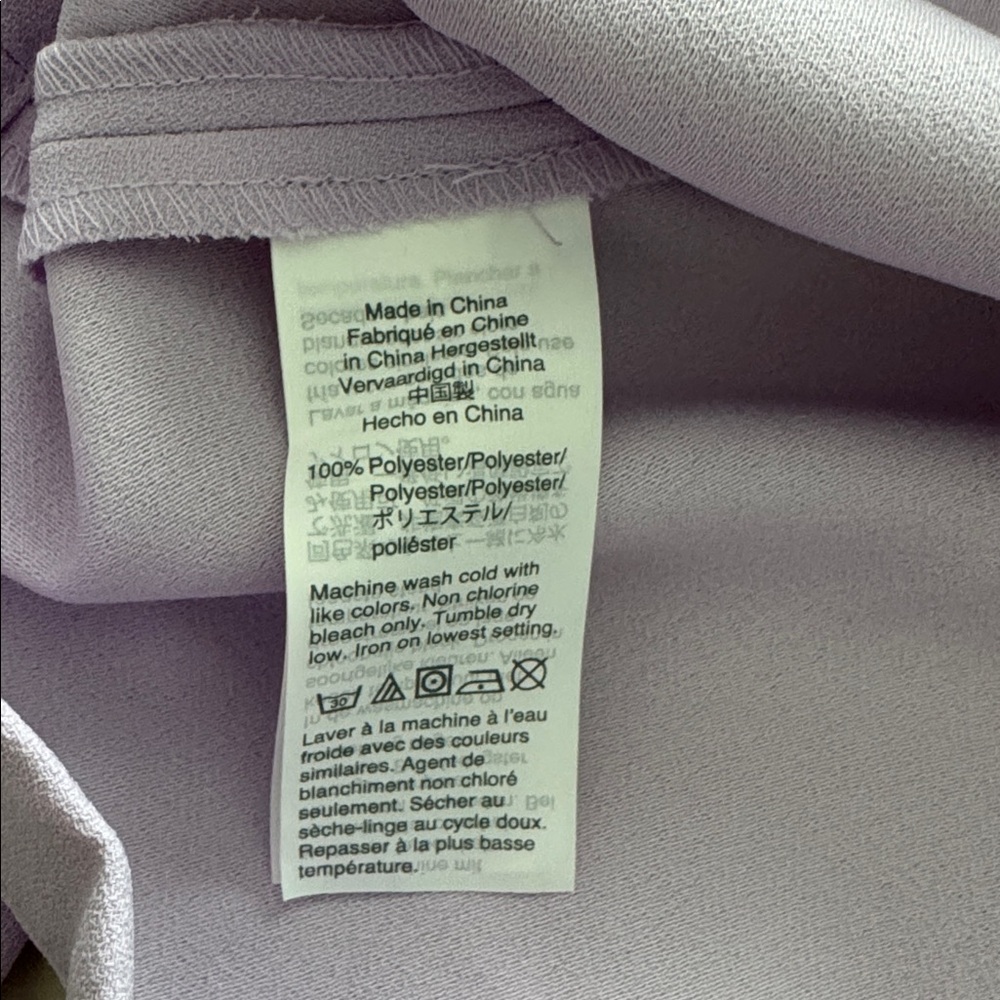 NWT J. Crew Lavender Wrap Blouse - Picture 6 of 6